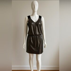 NWT Suite Blanco Woman Silver Black Mini Dress Size M Holidays Party Cocktail